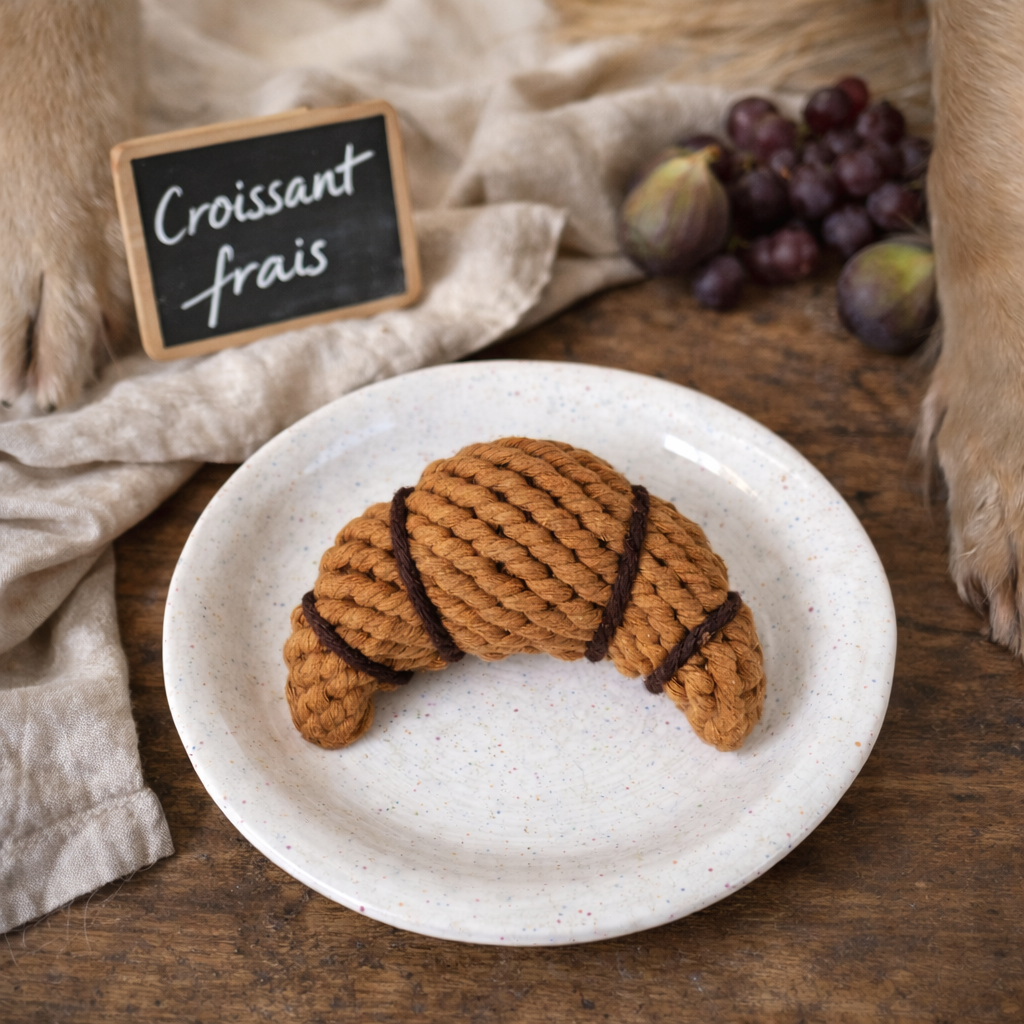 Hundespielzeug Chrissy Croissant