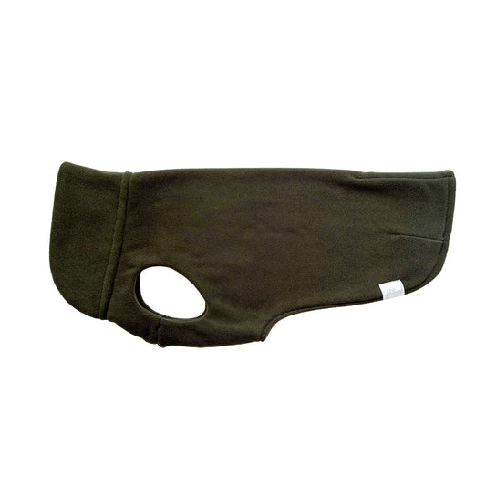 Hundepullover CosyShirt Stay Warm Fleece Moosgrün