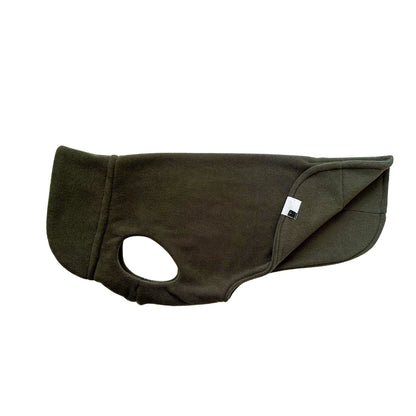 Hundepullover CosyShirt Stay Warm Fleece Moosgrün