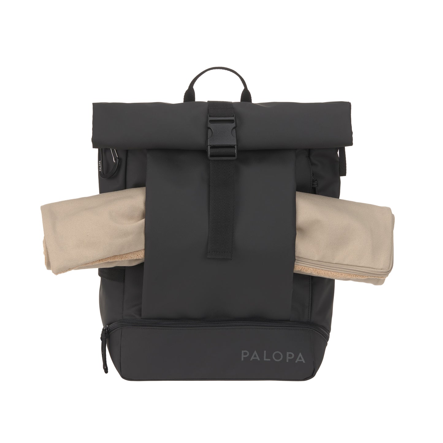 Rolltop Rucksack Yoska Schwarz