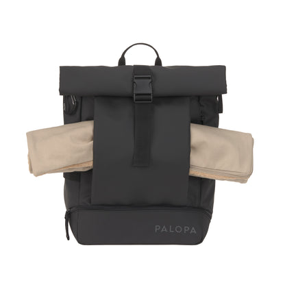 Rolltop Rucksack Yoska Schwarz