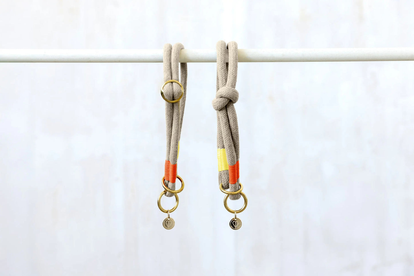 Hundehalsband geflochten Mila Neon Orange