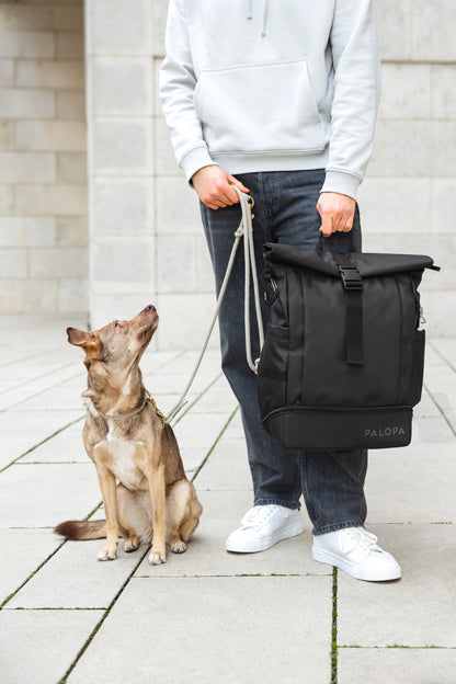 Rolltop Rucksack Yoska Schwarz