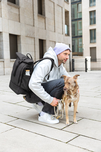 Rolltop Rucksack Yoska Schwarz