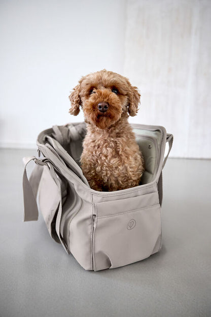 2-in-1 Hundetragetasche Weda Taupe