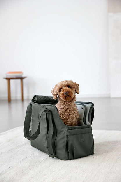 2-in-1 Hundetragetasche Weda Dunkelgrün
