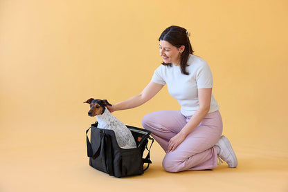 2-in-1 Hundetragetasche Weda Schwarz