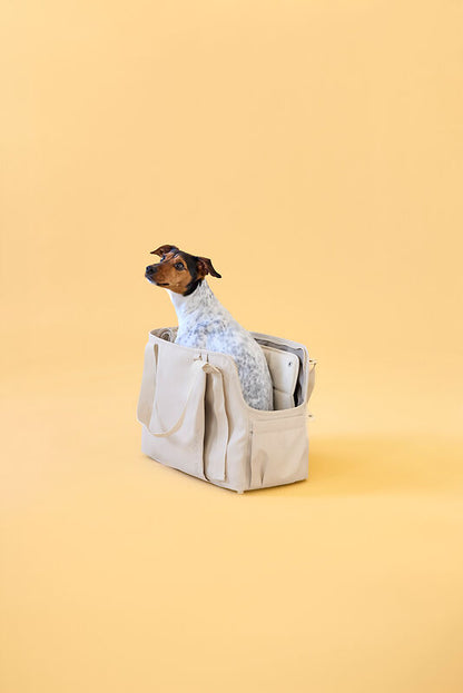 2-in-1 Hundetragetasche Weda Creme