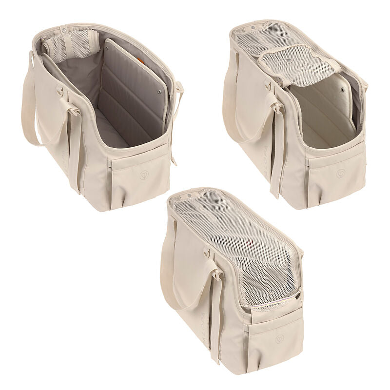 2-in-1 Hundetragetasche Weda Creme