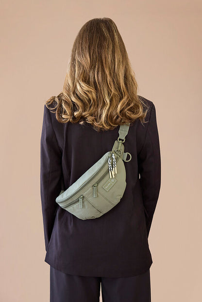 Leckerlitasche Emma Crinkled Pale Olive