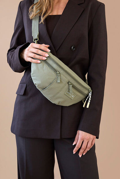 Leckerlitasche Emma Crinkled Pale Olive