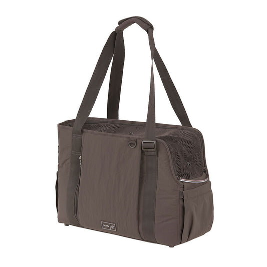 2-in-1 Hundetragetasche Weda Crinkled Chocolate
