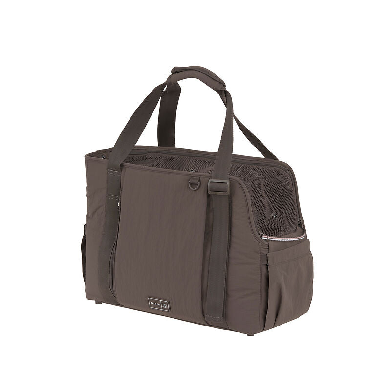 2-in-1 Hundetragetasche Weda Crinkled Chocolate