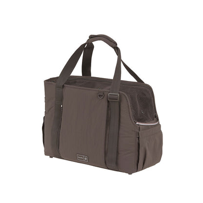 2-in-1 Hundetragetasche Weda Crinkled Chocolate