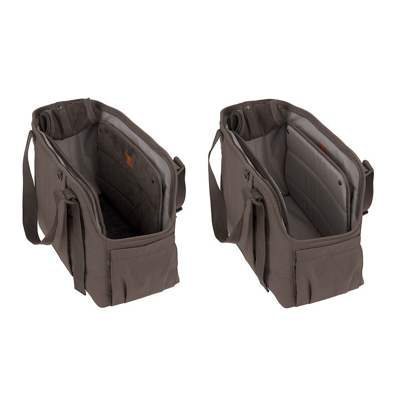 2-in-1 Hundetragetasche Weda Crinkled Chocolate