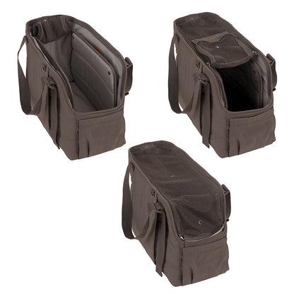 2-in-1 Hundetragetasche Weda Crinkled Chocolate