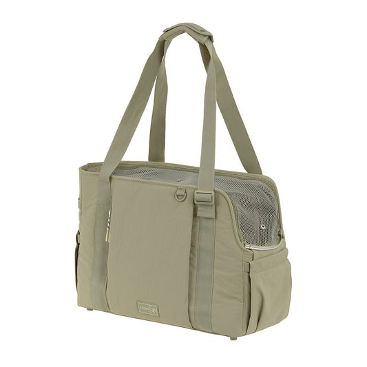 2-in-1 Hundetragetasche Weda Crinkled Pale Olive