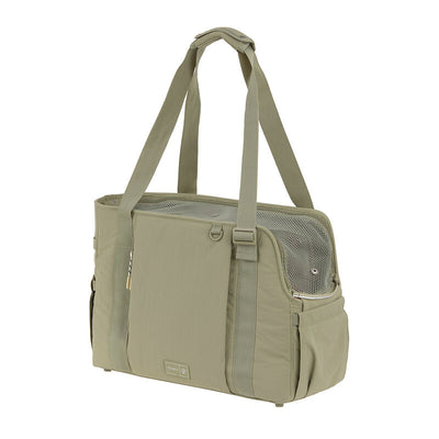 2-in-1 Hundetragetasche Weda Crinkled Pale Olive