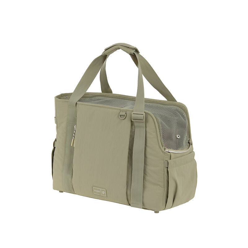 2-in-1 Hundetragetasche Weda Crinkled Pale Olive
