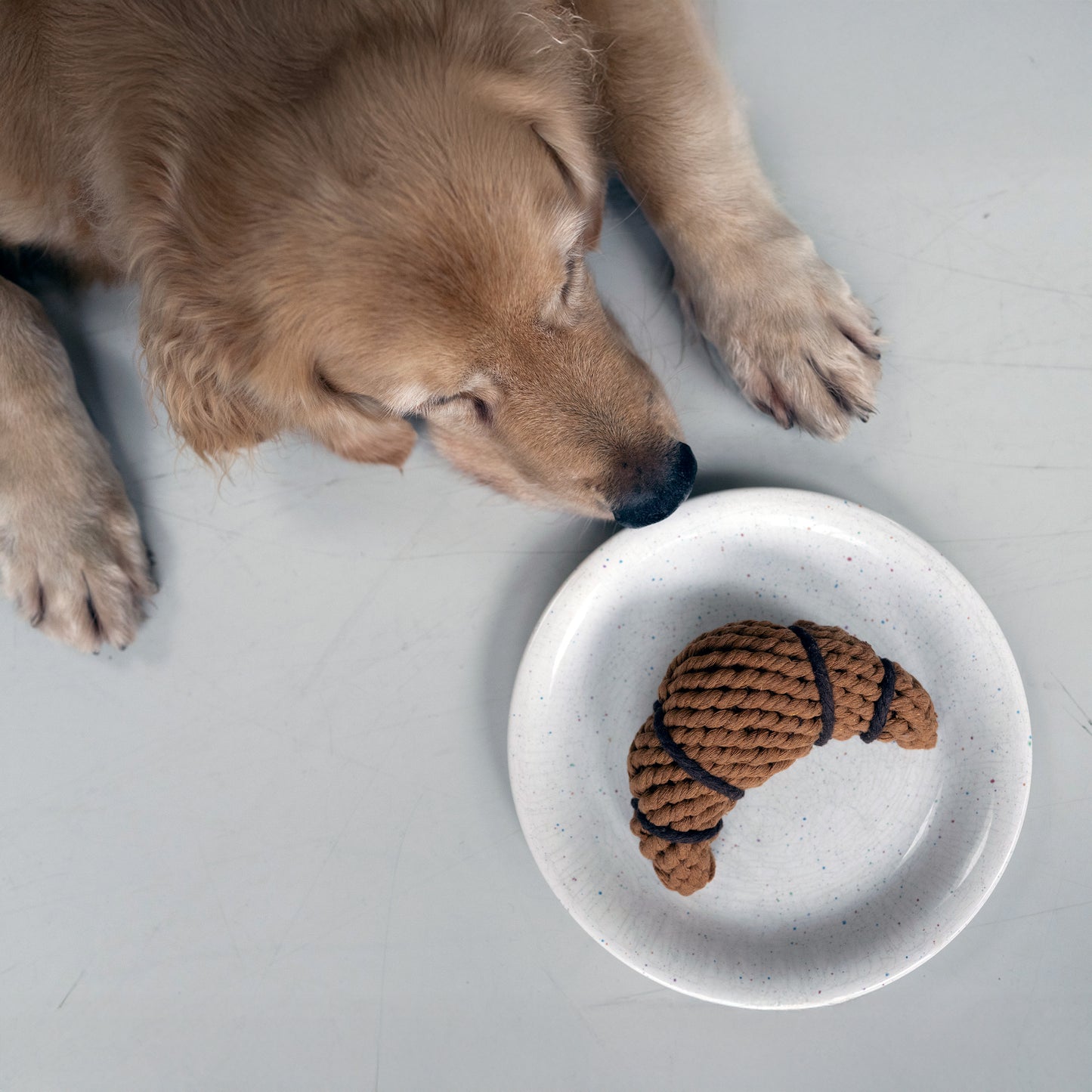Hundespielzeug Chrissy Croissant