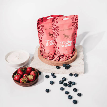 Yoghu-Sticks mit Beeren