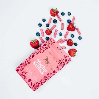 Yoghu-Sticks mit Beeren