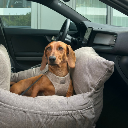 3-in-1 Hundeautositz und Reisebett Lara 2.0 Taupe