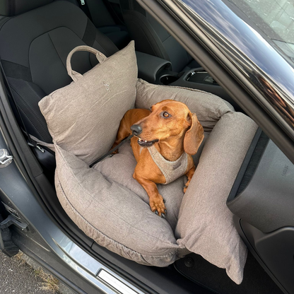3-in-1 Hundeautositz und Reisebett Lara 2.0 Taupe