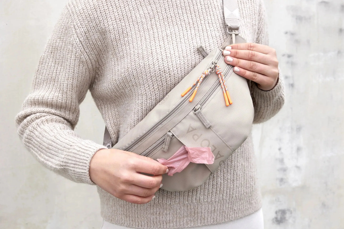 Leckerlitasche Emma Taupe