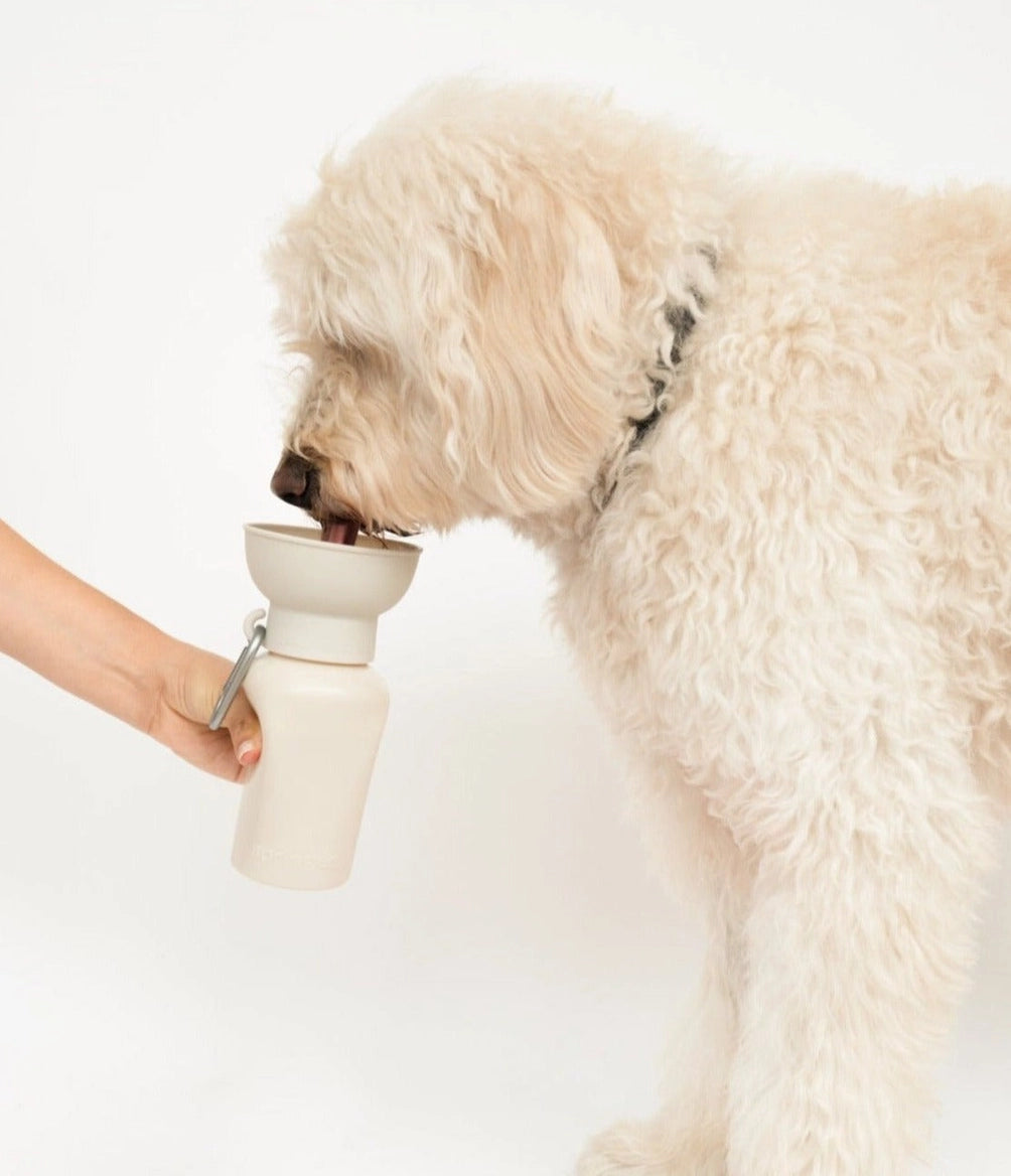 Reisetrinkflasche für Hunde Flip 590ml Nude