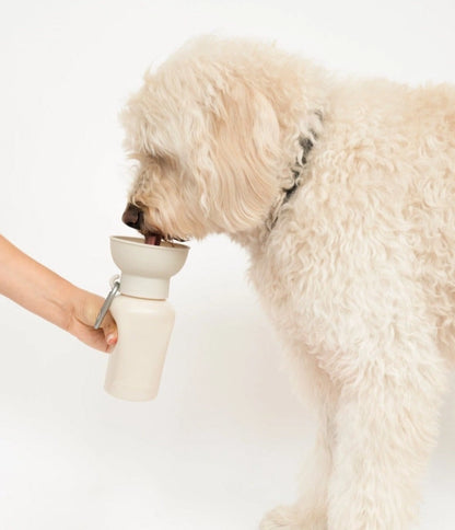 Reisetrinkflasche für Hunde Flip 590ml Nude