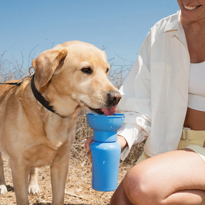 Reisetrinkflasche für Hunde Flip 590ml Nude
