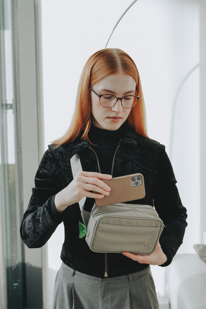 Crossbody-Tasche Seoul inkl. Decke Greige
