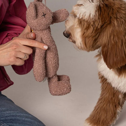 Hundespielzeug Berty der Bär Dusty pink