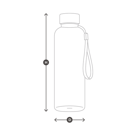 Wasserflasche Bottiglia 500ml