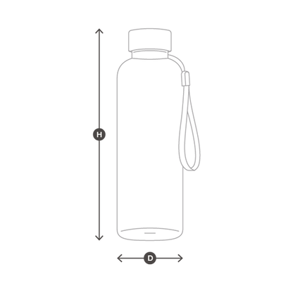 Wasserflasche Bottiglia 500ml
