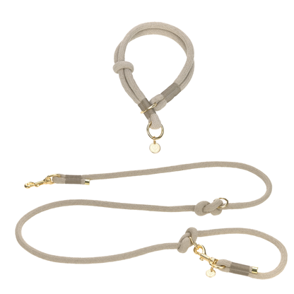 Mila Leinen-Halsband-Set