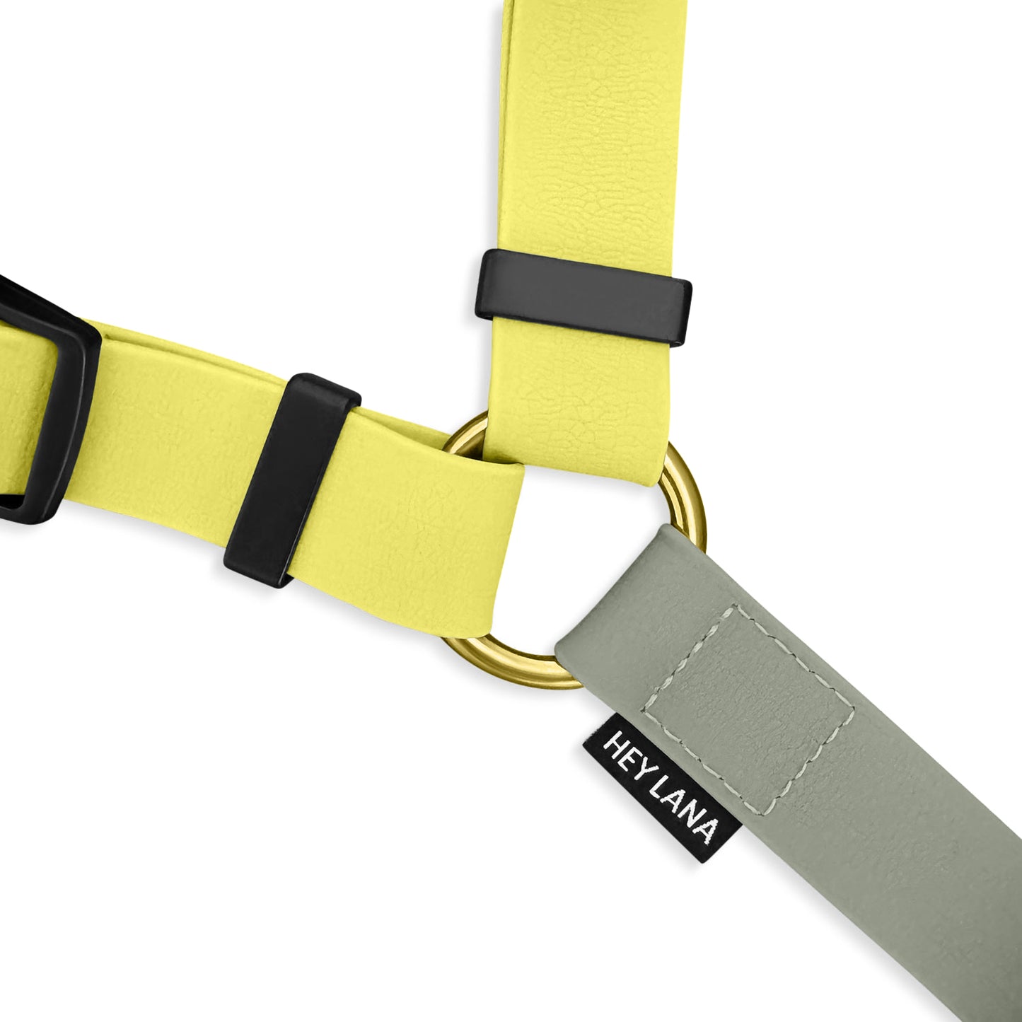 Hundegeschirr Outdoor Flex mit Haltegriff Lemon/Seagrass