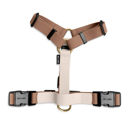 Hundegeschirr Outdoor Flex mit Haltegriff Mocca/Mousse
