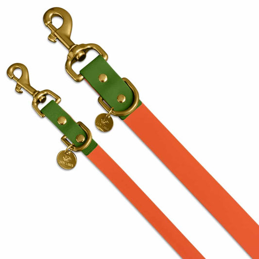 Hundeleine Outdoor Flex Orange/Grün