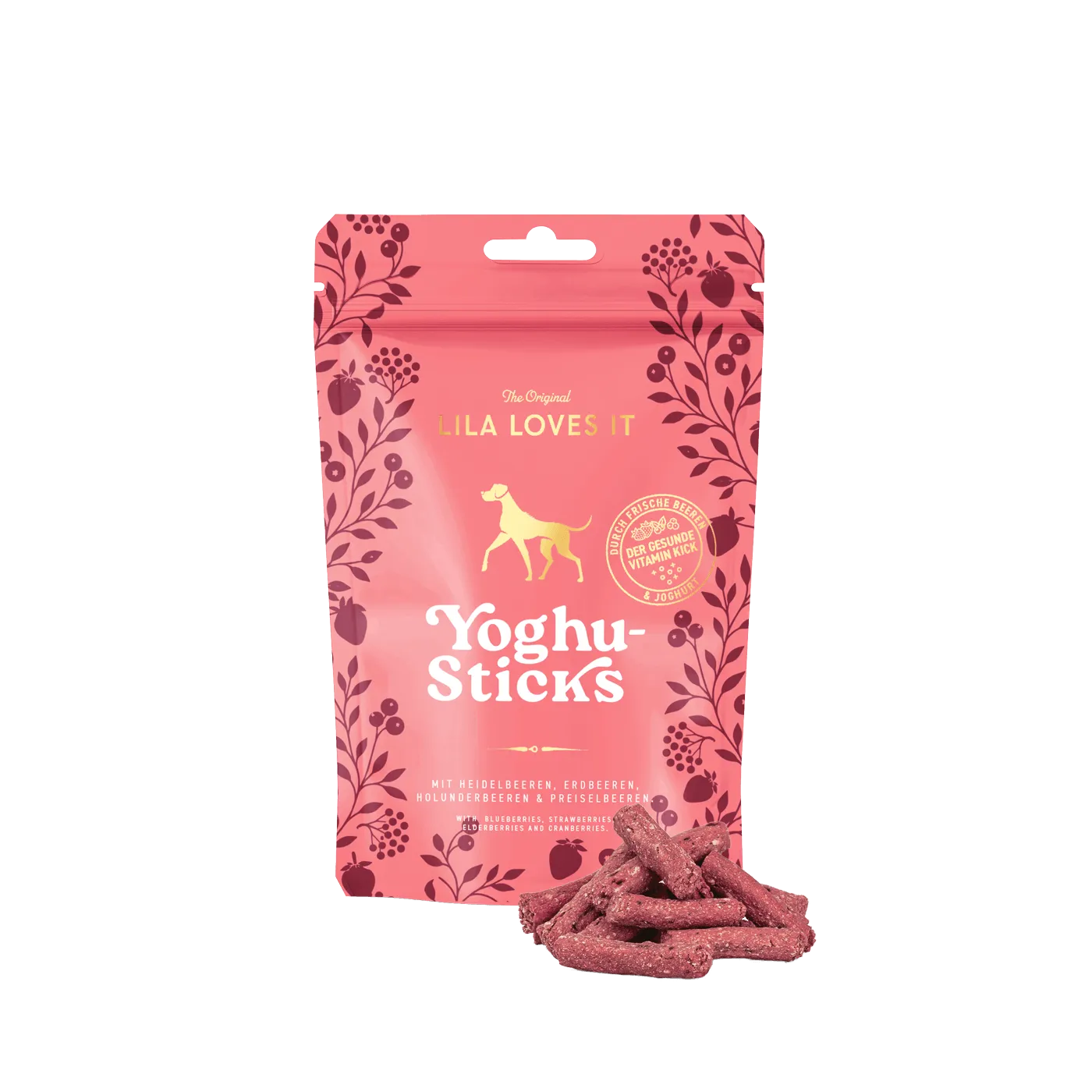 Yoghu-Sticks mit Beeren
