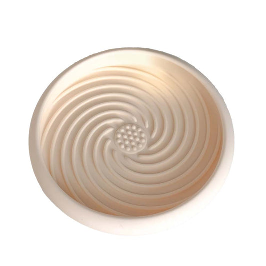 Schleckmatte Rund Beige