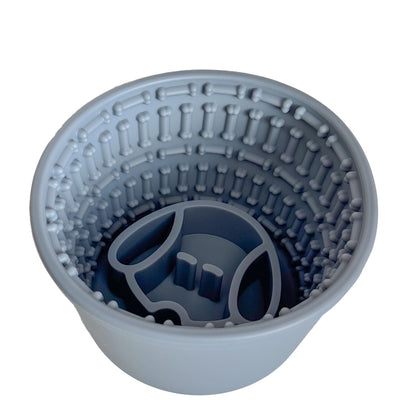 Schleckbecher Grau