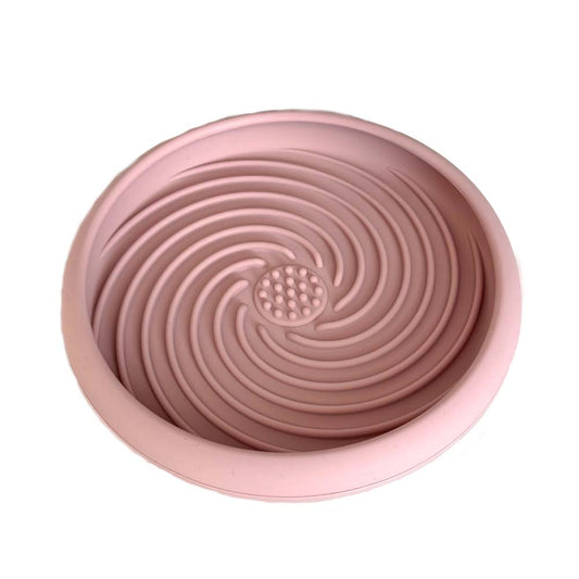 Schleckmatte Rund Rosa