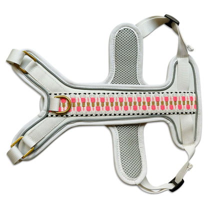 Hundegeschirr Gepolstert Pink/Beige