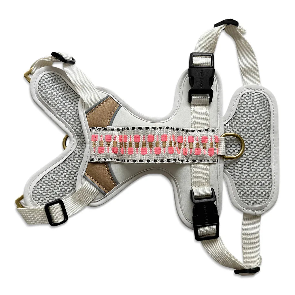 Hundegeschirr Gepolstert Pink/Beige