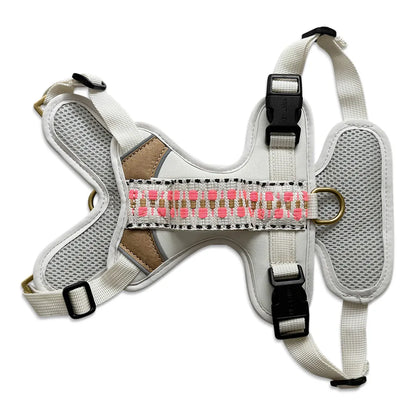 Hundegeschirr Gepolstert Pink/Beige