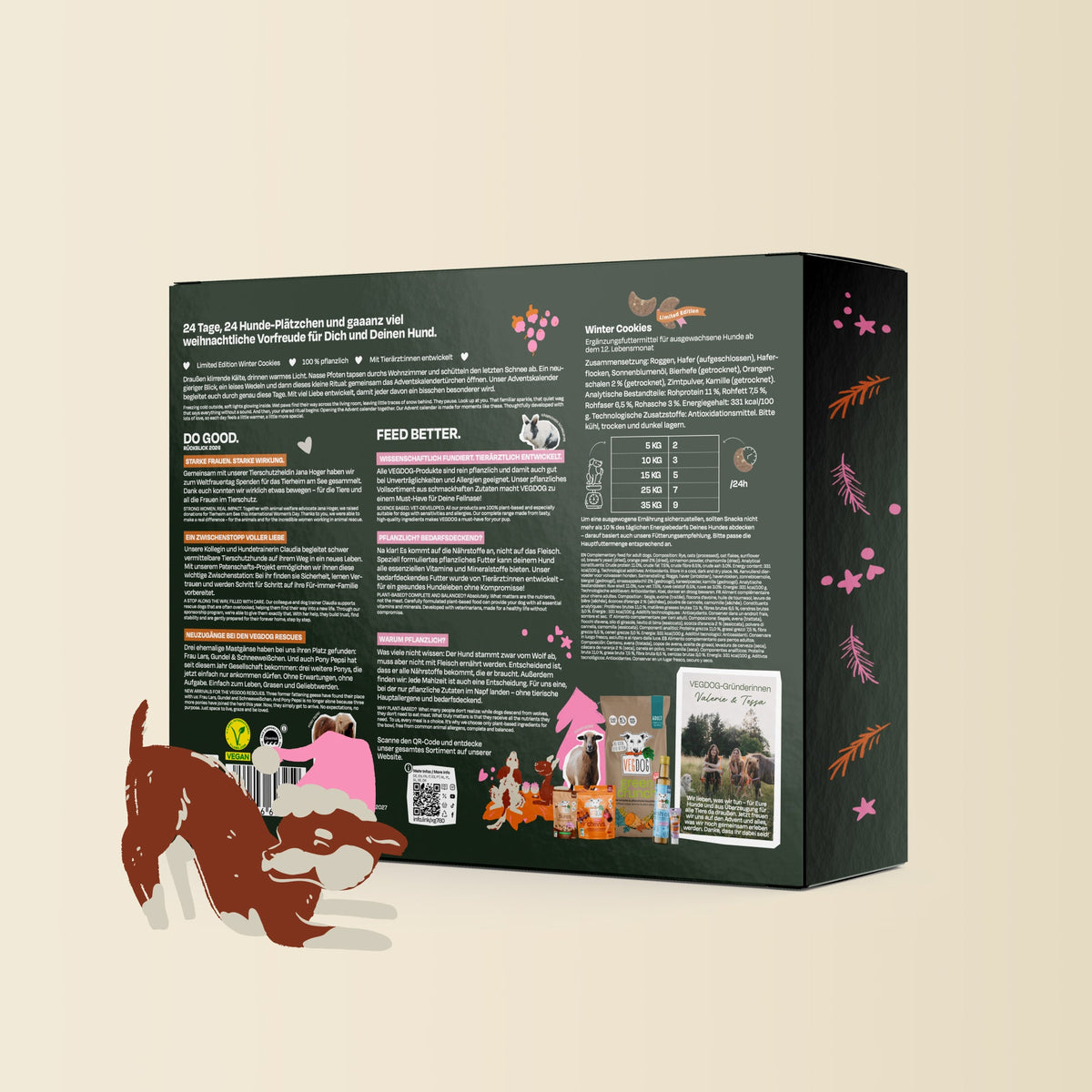 VEGDOG Hunde-Adventskalender Merry Woofmas Klein – weitere Produktansicht