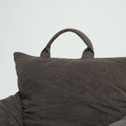 3-in-1 Hundeautositz und Reisebett Lara Cord 2.0 Taupe