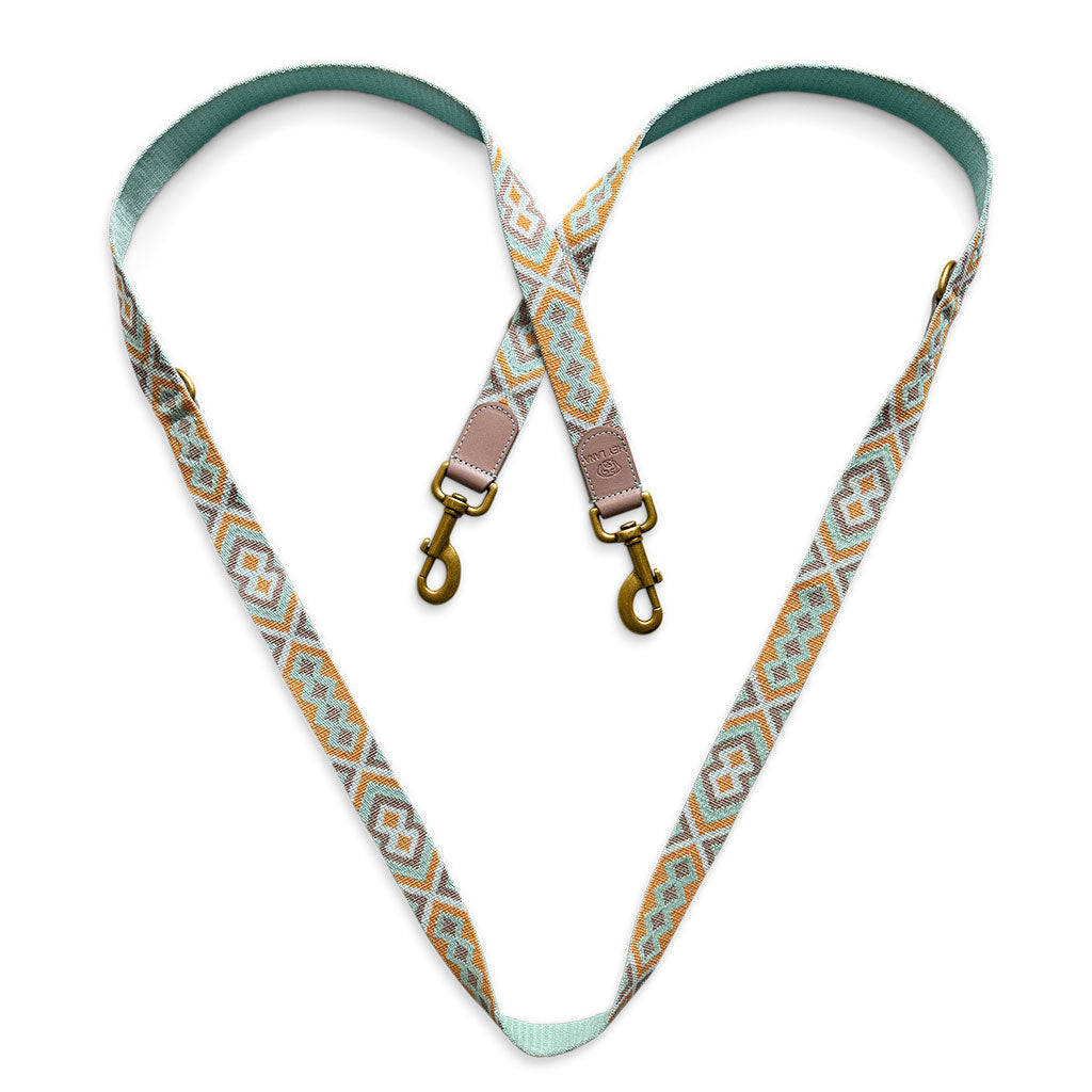 Hundeleine 2m Mint/Orange